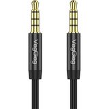 Gültekin Veggieg 3.5mm Jack Trrs Hi-Fi Örgülü Aux Mikrofon ve Ses Kablosu 1 Metre