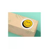 Gülücük Emoji Etiketi Yuvarlak Mat Smile Sticker 4 Cm (40 Adet)