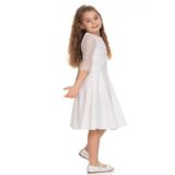 Gulucuk Kids 894 Kiz Cocuk Gupurlu Elbise - Krem - St00661-Krem-9 Yas