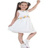 Gülücük Kids G01631-433 Kız Çocuk Keten Jile Elbise - Gülücük - Sarı - ST01631-SARI-7 Yaş - Pembe
