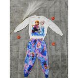 Gülücük Kız Çocuk Elsa Desenli Takım - Beyaz - 6 Yaş