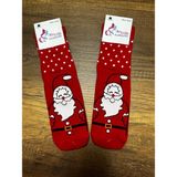 Gülümse Gel 2 Adet Yeni Yıl Çorabı Yılbaşı Çorap Noel Baba Kışlık Havlu Çorap 35-41 - 35 - 41 - Gri