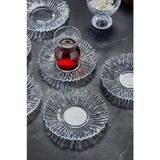 Gülümseten Store 6 Lı Çay Tabağı Yeni Trend Kristal Özel Tasarım Cam Bardak Altlığı