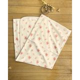 Gülünce Baby Naturel Organik Pamuklu 80 x 85 cm Çift Kat Penye Bebek Battaniye Gardenya - Kırık Krem