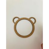 Gülüş Lazer Kesim 20 Adet Ham 7 Cm Ayıcık Kafası Çıta Kenar Kalınlığı 0.75 Mm İp Dolamaya Uygun