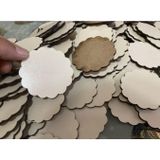 Gülüş Lazer Kesim 300 Adet Uv Baskı İçin 6X6 Cm Krem Ahşap Kesim Çiçek Magnet Baskısı İçin Ahşap
