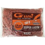 Gummi Lastik Ithal Süper Maydanoz, Ispanak, Pırasa, Ambalaj, Para Lastiği Kırmızı 1 kg