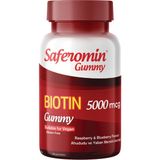 Gummy Hair Vitamin Biotin 5000mcg Ahududu ve Yaban Mersini Aromalı 60 Adet