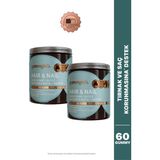 Gummylab Hair & Nail 2’li Set – Biotin & Keratin Içeren Saç ve Tırnak Vitamini 60 Gummy