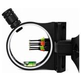 Gümrük Bey 5 Pin Fiber Optik LED Işıklı Okçuluk Yay Nişangahı - Siyah