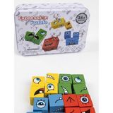 Gümrük Bey Ahşap 4 Kişilik Yüz Ifade Oyunu – Magic Cube Eğlenceli Masa Oyunu Max. 4 Kişi - Metal Kutulu