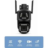 Gümrük Bey Çift Lens, Gece Görüşlü Hd Wifi Kablosuz Güvenlik Kamerası, Hareket Sensörlü - Çift Kamera