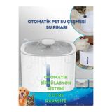 GÜMRÜK BEY EZ-1002 Otomatik Kedi Köpek Su Pınarı -Ultra Sessiz- 3 Litre