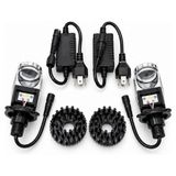 Gümrük Bey H4 LED Mercekli Far Ampulü Seti 100W 60000LM 6000K Beyaz Işık 12V/24V - Çok Renkli