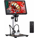 Gümrük Bey Jb DM12 Dijital Mikroskop | 10.1'' IPS Ekran, 2000X Büyütme , Endüstriyel Tamir ve Eğitim Için Dijital Video Mikroskop - Siyah
