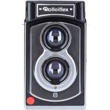 Gümrük Bey Mint Camera Rolleiflex TL70 Instant Kamera | Retro Tasarım, Instax Mini Uyumlu - Siyah