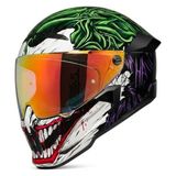 Gümrük Bey Ruroc Atlas 4.0 The Joker Kapalı Motosiklet Kaskı, Aura Red Vizör Dot Sertifika - M - L - Çok Renkli