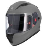 Gümrük Bey Shiro Shadow S Beden Motosiklet Kaskı Mat Asphalt/nardo SH605 - Gri