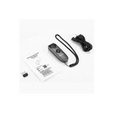 GÜMRÜK MARKET Eyoyo 1D 2D QR barkod tarayıcı, mini barkod okuyucu, 3'ü 1 arada USB kablolu/Bluetooth