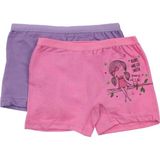 Gümüş 3069 2'li Paket Likralı Renkli Kız Çocuk Boxer