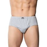 Gümüş 4014 12'lı Paket Erkek Penye Renkli Kom Slip Külot - Gri