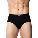 Gümüş 4014 12'lı Paket Erkek Penye Renkli Kom Slip Külot - Siyah - 3XL