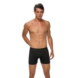 Gümüş 4018 Likralı 3 Adet Siyah Erkek Boxer