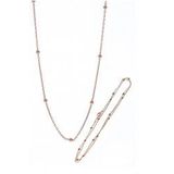 Gümüş 50 Cm Rose Top Top Zincir