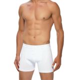 GÜMÜŞ 6 Adet Erkek Boxer, Beyaz, Likralı, M Beden