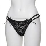 Gümüş 6 Adet Gümüş Bayan Kenar İki İpli Dantelli Bikini Külot M Beden