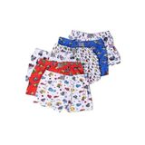 GÜMÜŞ 6'lı Erkek Çocuk Karışık Desenli Boxer Seti Araç Yıldız Baskılı Karışık 9-10 Yaş