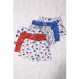 Gümüş 6'lı Erkek Çocuk Karışık Desenli Boxer