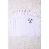 Gümüş 6'lı Kız Çocuk Hello Kitty Desenli Atlet
