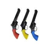GÜMÜŞ 8 Patlar Kapsül Tabanca, Uzun Namlu, Çok Renkli, 3'lü Set