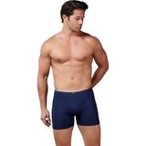 Gümüş 8007 3'lü Bambu Ince Bel Elastan Boxer - Lacivert