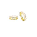Gumus Altin Yaldizli Baget Tasli Tamtur Yuzuk Sgtl11449gold