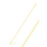 Gümüş Altın Yaldızlı Dövme Modeli Pullu Bileklik Sgtl10514gold