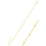 Gümüş Altın Yaldızlı Pullu Gurmet Zincir Bileklik Sgtl10661gold