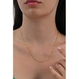 Gümüş Altın Yaldızlı Pullu Gurmet Zincir. Sgtl10625gold