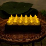 Gümüş Avm Beyaz Ledli Mum,özel Gün,kutlama,kına 24 Adet, Tealight Mum Pilli