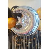 Gümüş Ay Yıldız Folyo Balon Ramazan Balonu Ramazan Süsleri Ay Yıldız Balon