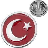 Gümüş Ay Yıldız Rozet SL7123