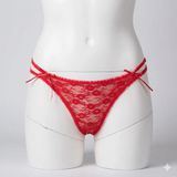 Gümüş Bayan Kenar İki İpli Dantelli Bikini Külot Standart M Beden
