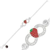 Gümüş Çilek Sonsuzluk Çocuk Bileklik SL3016