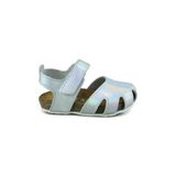 Gümüş Deri Ve Ortopedik Bebek Sandalet Rr-B-0023
