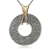 Gümüş El Nur Otantik Bayan Kolye SL1243