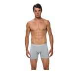 Gümüş Erkek Siyah Iç Giyim Likralı Külot 6 Lı Paket Boxer