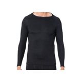 GÜMÜŞ Erkek Termal Fanila Atlet Üst İçlik Uzun Kollu, Siyah, 2XL Beden