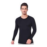 GÜMÜŞ Erkek Termal Üst İçlik Sıcak Tutan Siyah 2XL