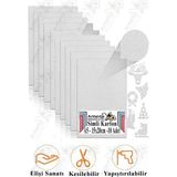Gümüş Gri Simli Karton A5 15X20 cm 10 Lu 1 Paket Simli Fon Kartonu Parıltılı Kağıt Anasınıfı Kreş Etkinlik Proje - Gümüş - Gri - Standart